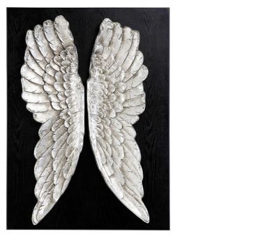 Dekoracja ścienna Wings skrzydła srebrne - Kare Design